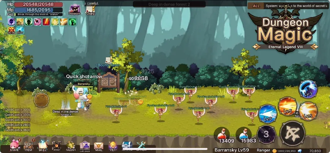 Скачать взлом Magic Dungeon:Fallen Angel [MOD: много денег и усиленный герой] — скриншот 2