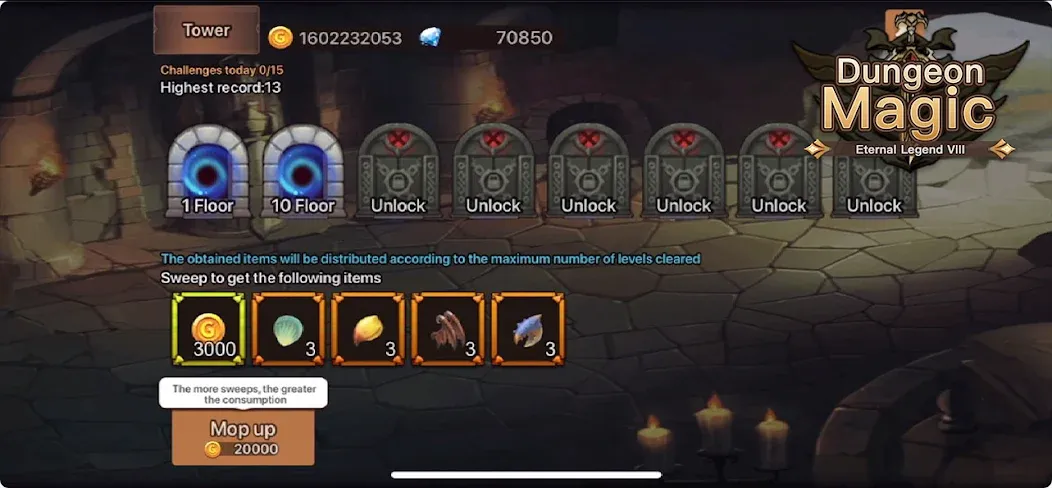 Скачать взлом Magic Dungeon:Fallen Angel [MOD: много денег и усиленный герой] — скриншот 4