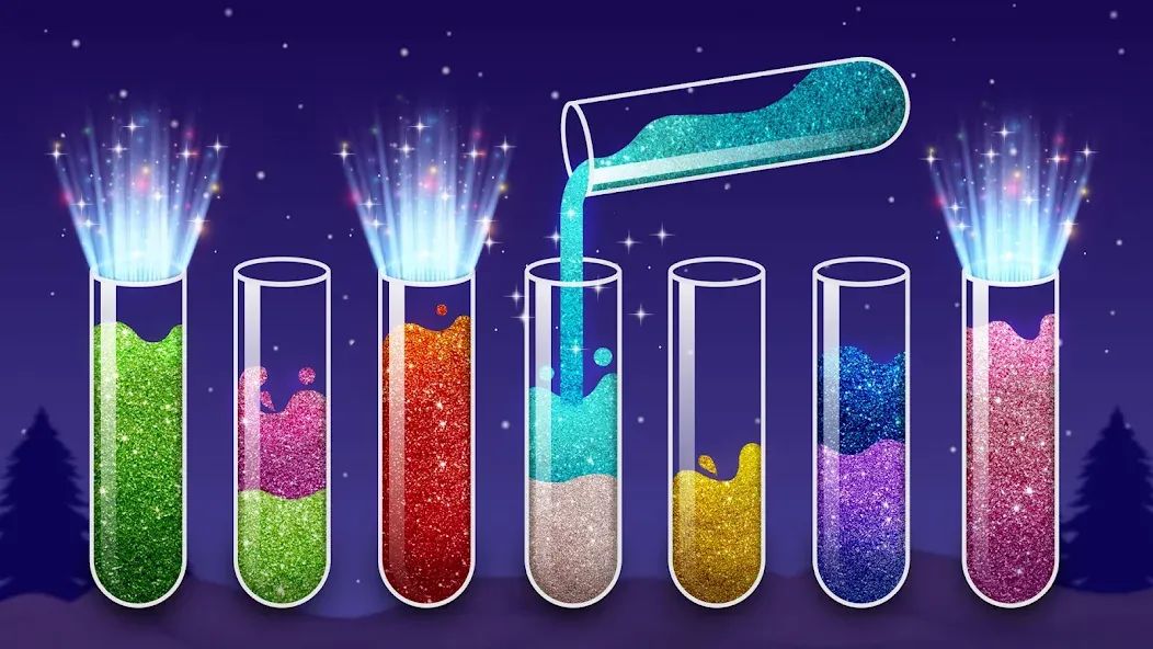 Color Water Sort Wooden Puzzle [MOD: без рекламы и все уровни открыты] — Скачать бесплатно (APK) — скриншот 1