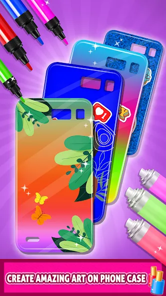 Скачать Mobile Phone Case DIY [MOD: больше дизайнов и быстрый заработок] на телефон — скриншот 1