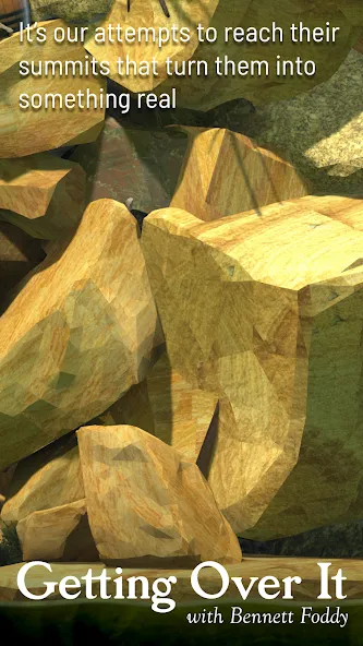 Getting Over It [MOD: бесконечные попытки и лёгкое прохождение] (Бесплатно / APK) — скриншот 5