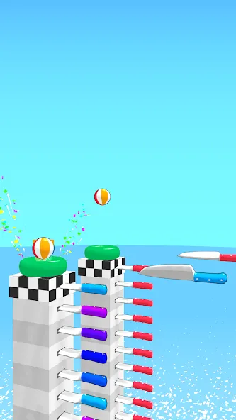 Ball Up: Knife Racing [MOD: безлимитные деньги и все ножи] (Бесплатно / APK) — скриншот 4
