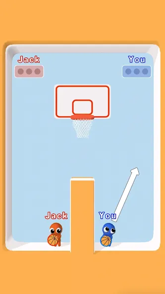 Скачать взлом Basket Battle [MOD: безлимитные монеты и усиленный бросок] — скриншот 1