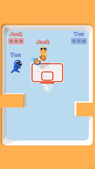 Скачать взлом Basket Battle [MOD: безлимитные монеты и усиленный бросок] — скриншот 2