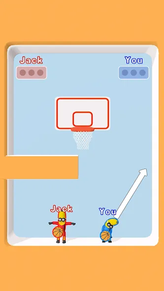 Скачать взлом Basket Battle [MOD: безлимитные монеты и усиленный бросок] — скриншот 3