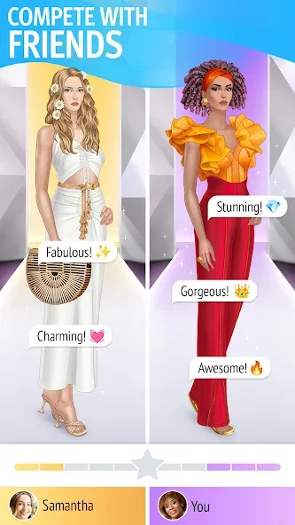 Взломанная Pocket Styler: Fashion Stars [MOD: безлимитные деньги и все наряды] на Андроид — скриншот 1