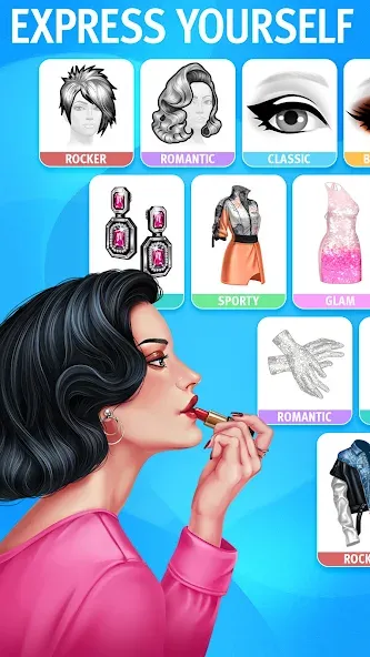 Взломанная Pocket Styler: Fashion Stars [MOD: безлимитные деньги и все наряды] на Андроид — скриншот 4