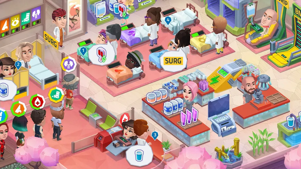 Скачать Happy Clinic: Hospital Game [MOD: безлимитные монеты и ускоренное лечение] — скриншот 5