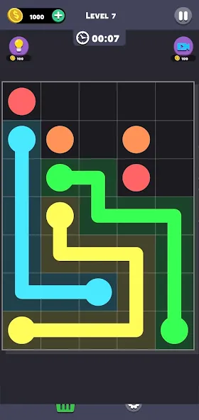 Same Color: Connect Two Dots [MOD: без рекламы и все уровни открыты] на Андроид — скриншот 4