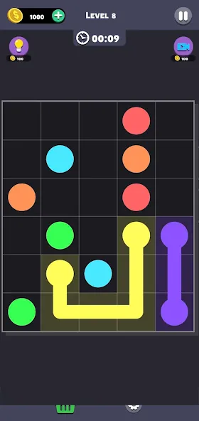 Same Color: Connect Two Dots [MOD: без рекламы и все уровни открыты] на Андроид — скриншот 5