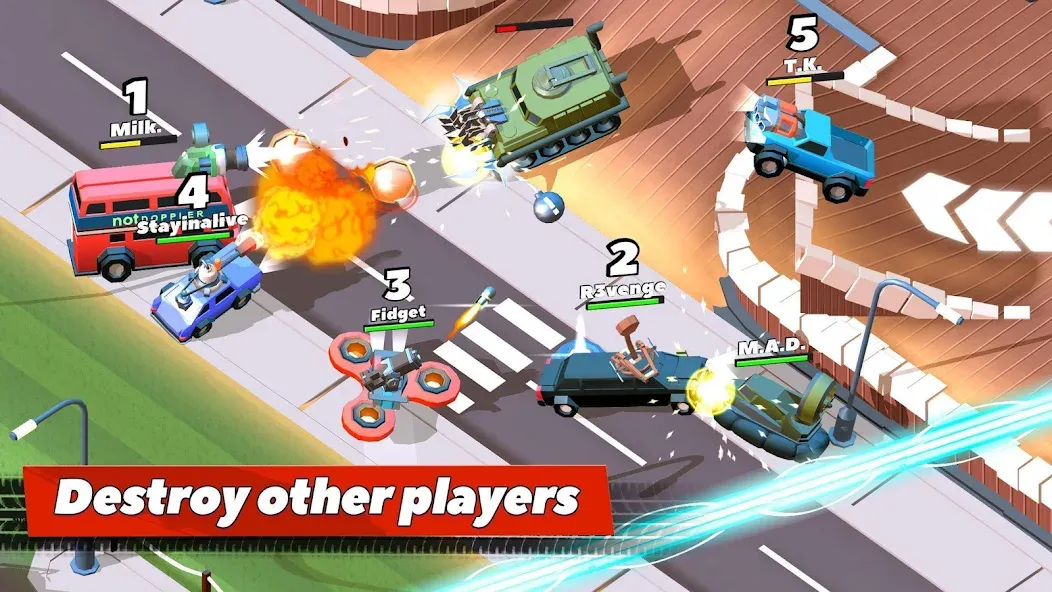 Скачать Crash of Cars [MOD: безлимитные монеты и разблокированы машины] — скриншот 1