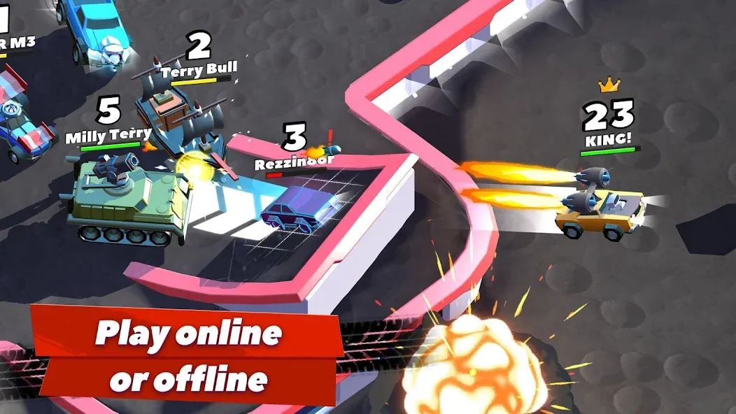 Скачать Crash of Cars [MOD: безлимитные монеты и разблокированы машины] — скриншот 5