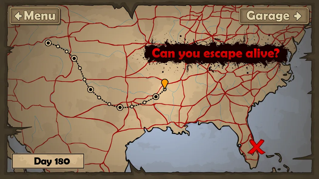 Взломанная Earn to Die 2 [MOD: безлимитные деньги и топливо] на Андроид — скриншот 5