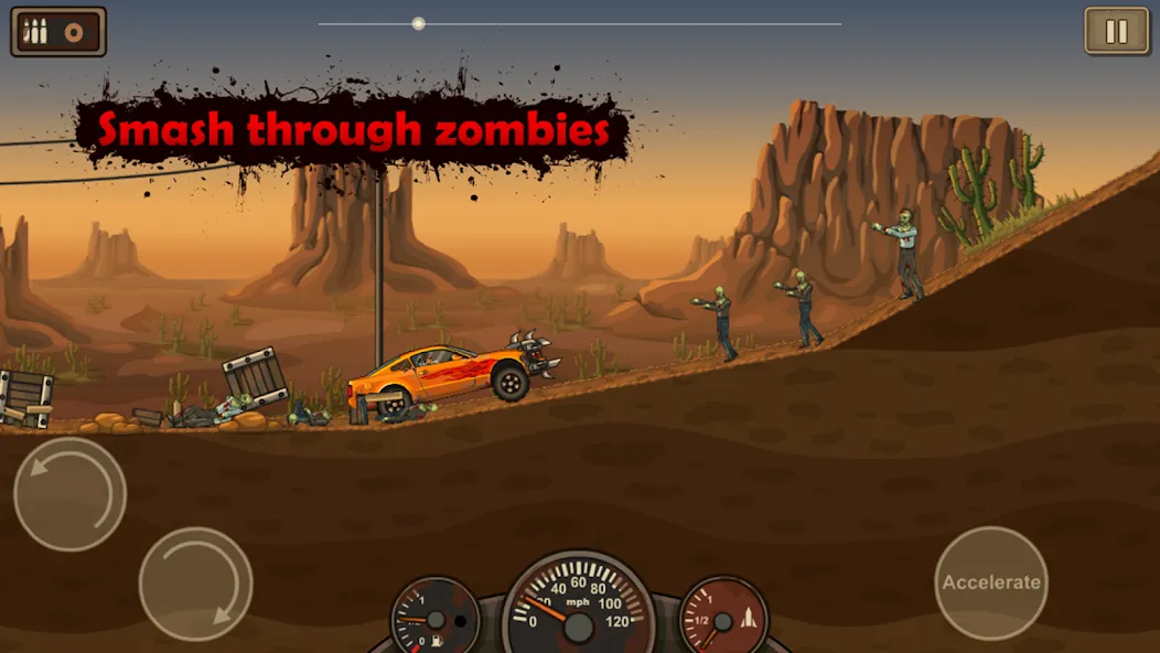 Earn to Die Lite [MOD: безлимитные деньги и топливо] последняя версия — скриншот 5