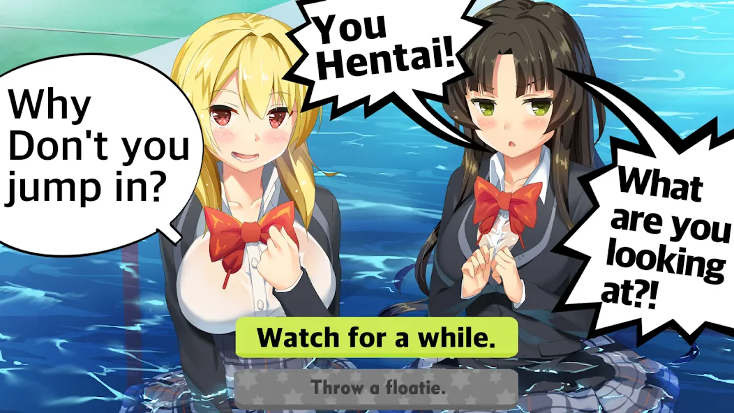Скачать Moe! Ninja Girls/Sexy School [MOD: безлимитные деньги и все наряды] — скриншот 1