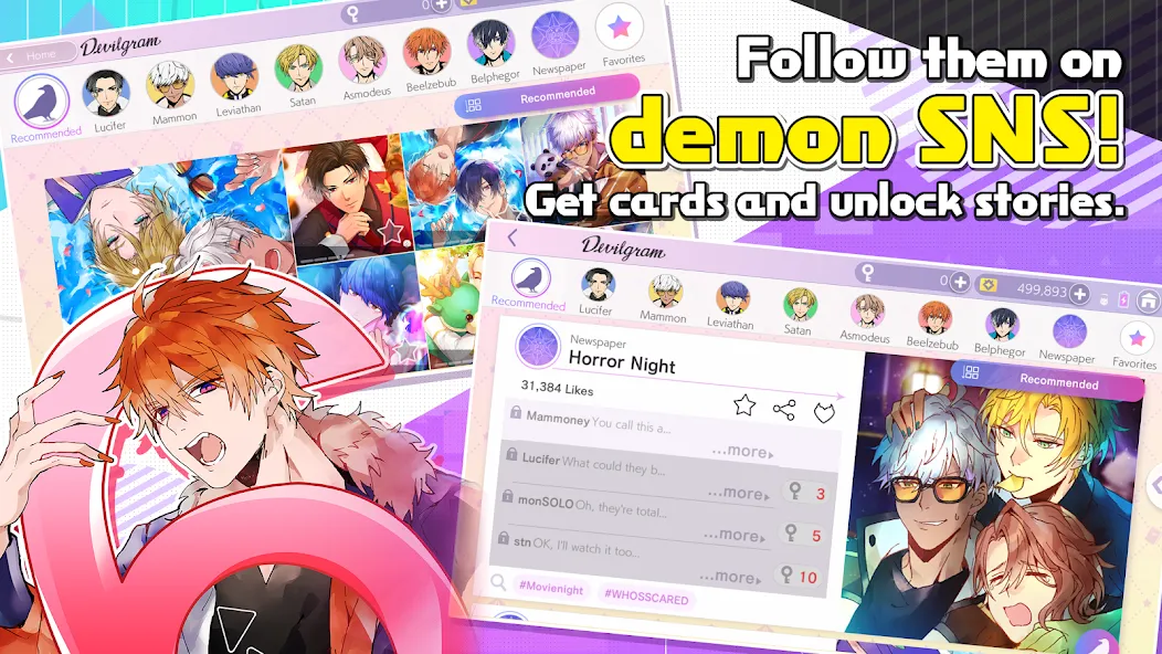 Obey Me! Anime Otome Sim Game [MOD: безлимитные деньги и подарки] (Бесплатно / APK) — скриншот 3