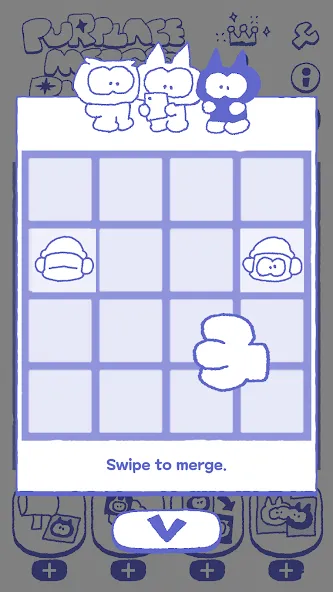 PURPLACE Merge Puzzle [MOD: безлимитные монеты и подсказки] на Андроид — скриншот 2