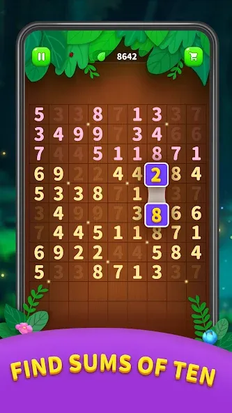 Number Match - Ten Pair Puzzle [MOD: без рекламы и бесконечные подсказки] последняя версия — скриншот 2