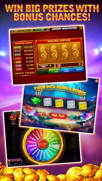 Скачать Cash Bay Casino - Slots game [MOD: безлимитные монеты и бесплатные вращения] на телефон — скриншот 4