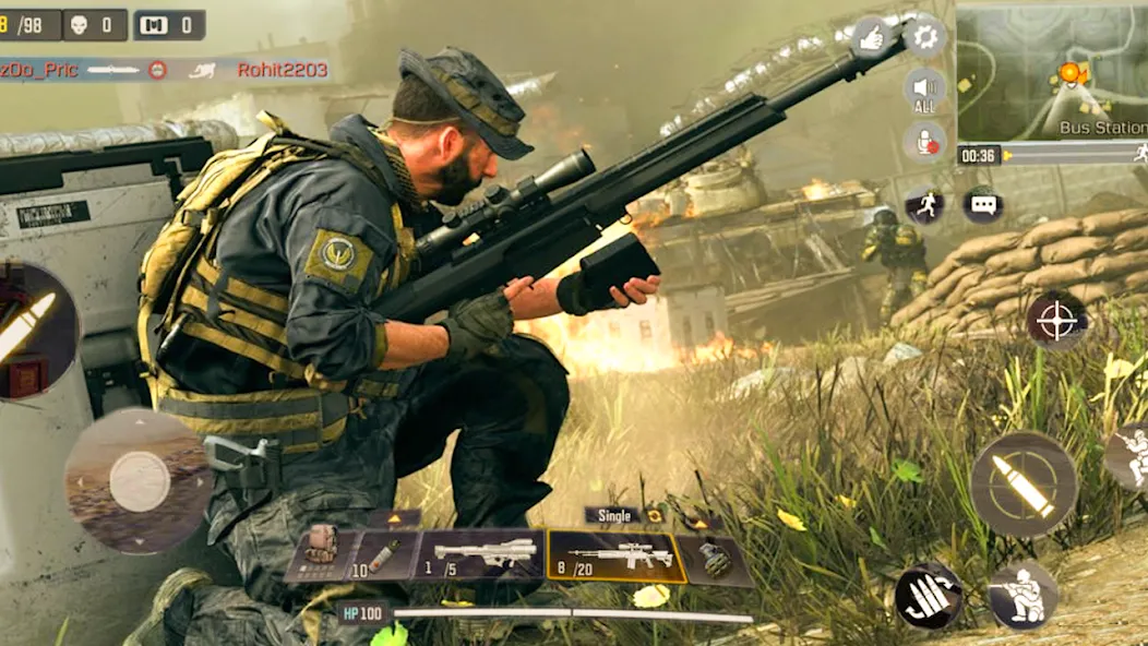 Cover Target: Offline Sniper [MOD: безлимитные патроны и точная стрельба] (Бесплатно / APK) — скриншот 1