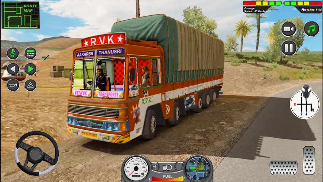 Indian Heavy Truck Delivery 3D [MOD: безлимитные деньги и все грузовики] (Бесплатно / APK) — скриншот 1