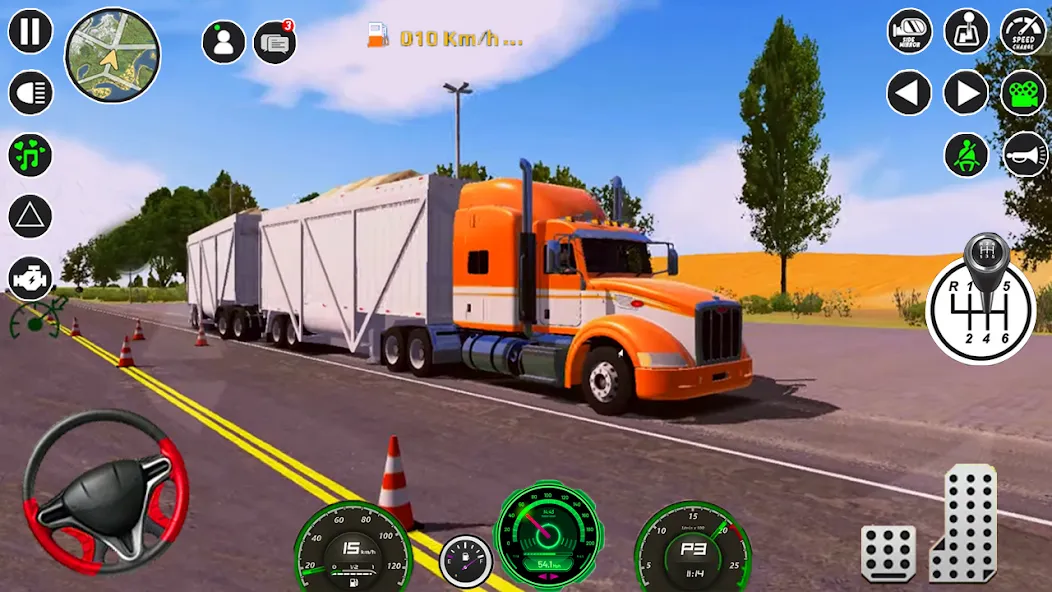 Скачать American Cargo City Driving 3D [MOD: безлимитные деньги и все грузовики] — скриншот 2
