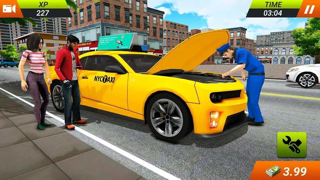 Modern Taxi Car Glory Driving [MOD: безлимитные деньги и открыты все машины] (Бесплатно / APK) — скриншот 3