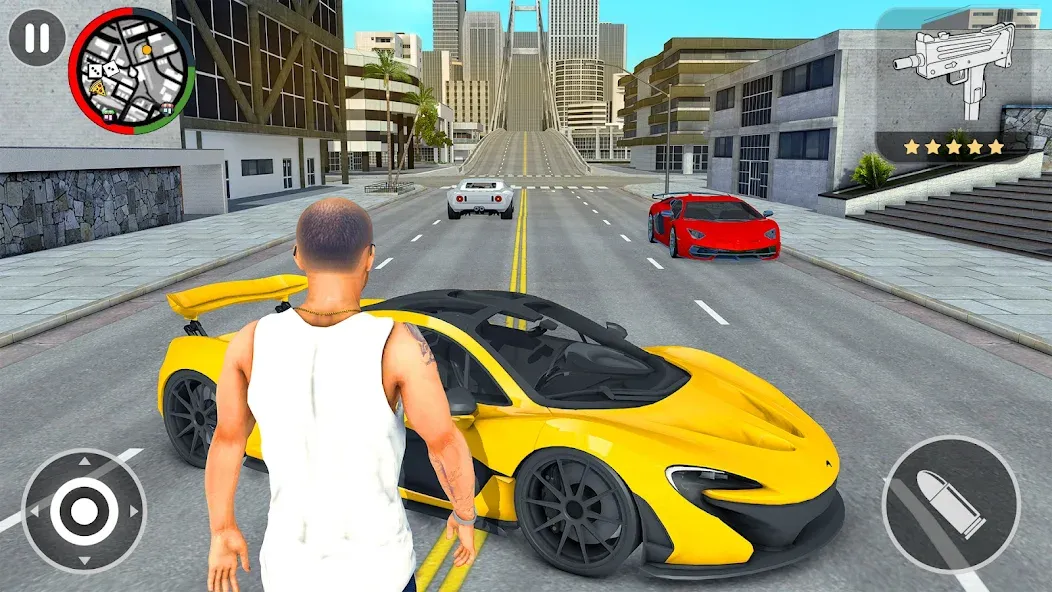 Grand City Vegas Crime Games [MOD: безлимитные деньги и оружие] на Андроид — скриншот 5