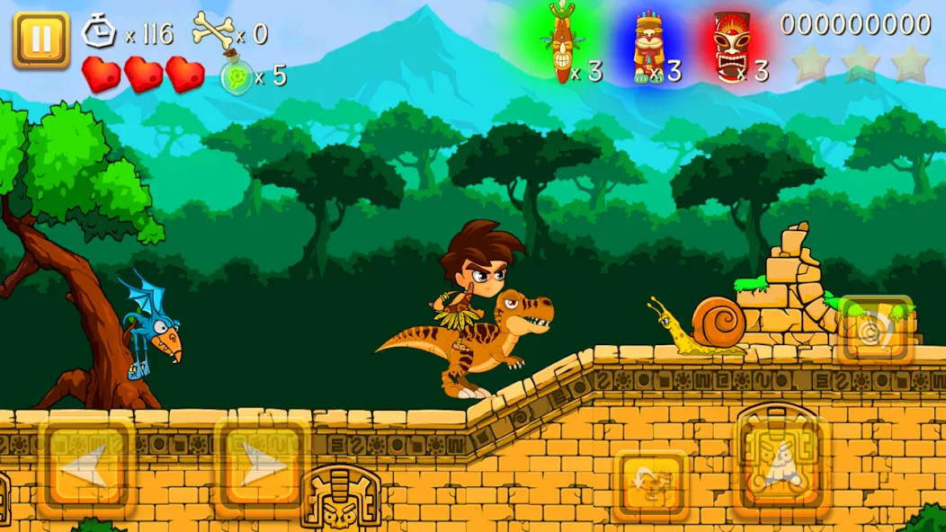 Super Warrior Dino Adventures [MOD: безлимитные монеты и открытые уровни] (Бесплатно / APK) — скриншот 3