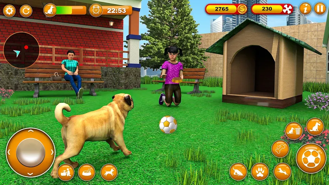 Pet Dog Family Adventure Games [MOD: безлимитные деньги и все питомцы открыты] последняя версия — скриншот 2