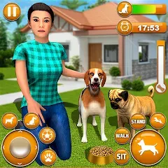 Pet Dog Family Adventure Games [MOD: безлимитные деньги и все питомцы открыты] последняя версия