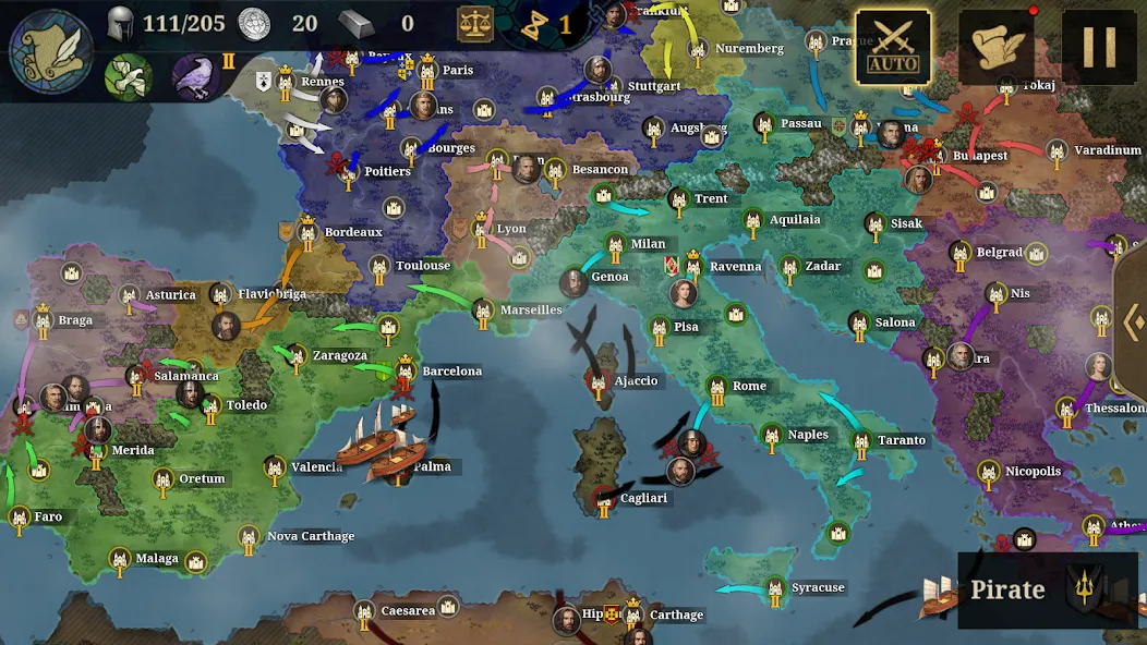 Скачать взлом European War 7: Medieval [MOD: безлимитные ресурсы и открыты все уровни] — скриншот 4