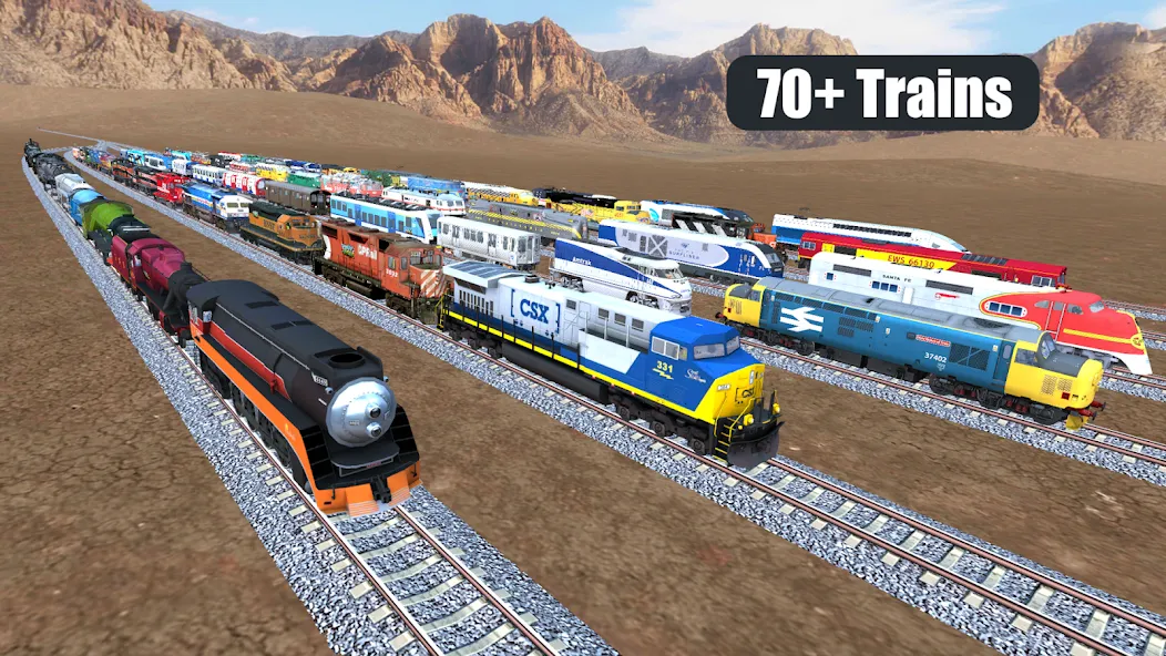 Train Sim [MOD: безлимитные деньги и все поезда] на Андроид — скриншот 1