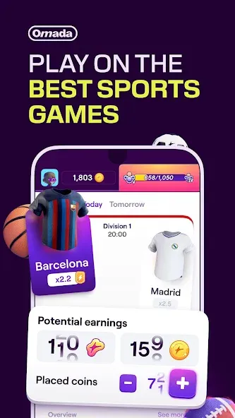 Omada - Make Sport Social [MOD: социальный спорт без ограничений] — Скачать бесплатно (APK) — скриншот 1