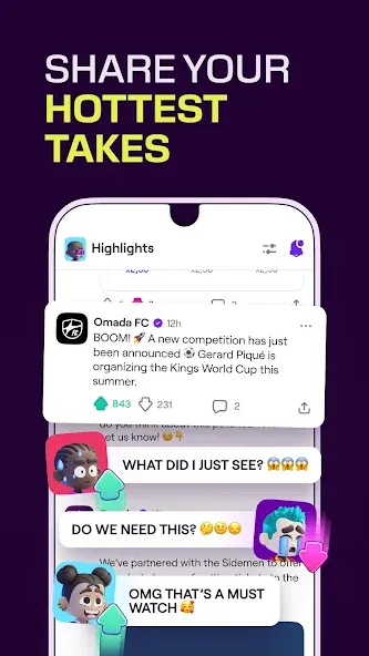 Omada - Make Sport Social [MOD: социальный спорт без ограничений] — Скачать бесплатно (APK) — скриншот 5