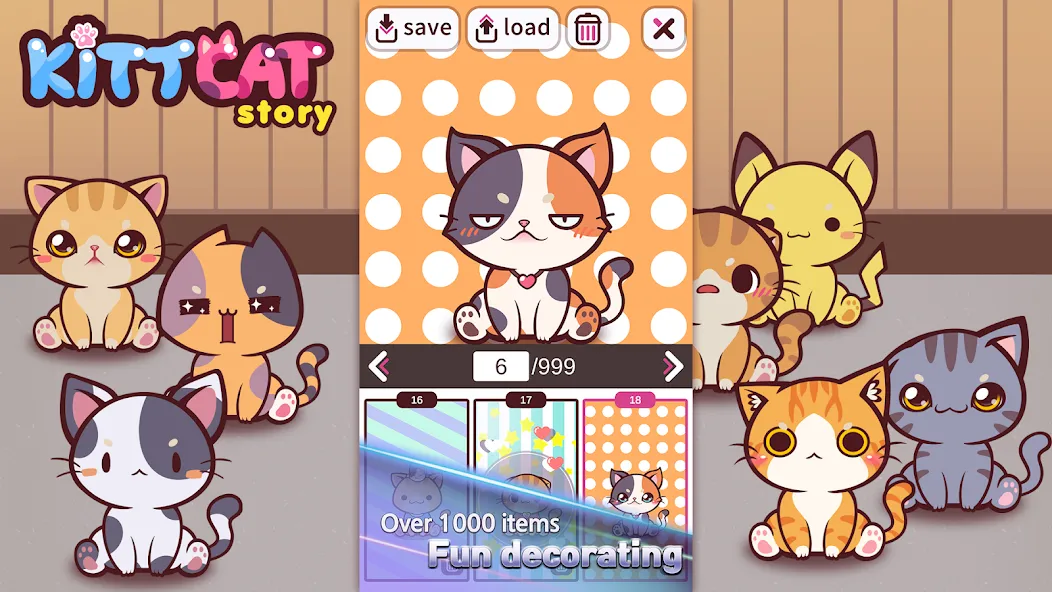 KittCat Story : Cat Maker [MOD: безлимитные монеты и все предметы] последняя версия — скриншот 4