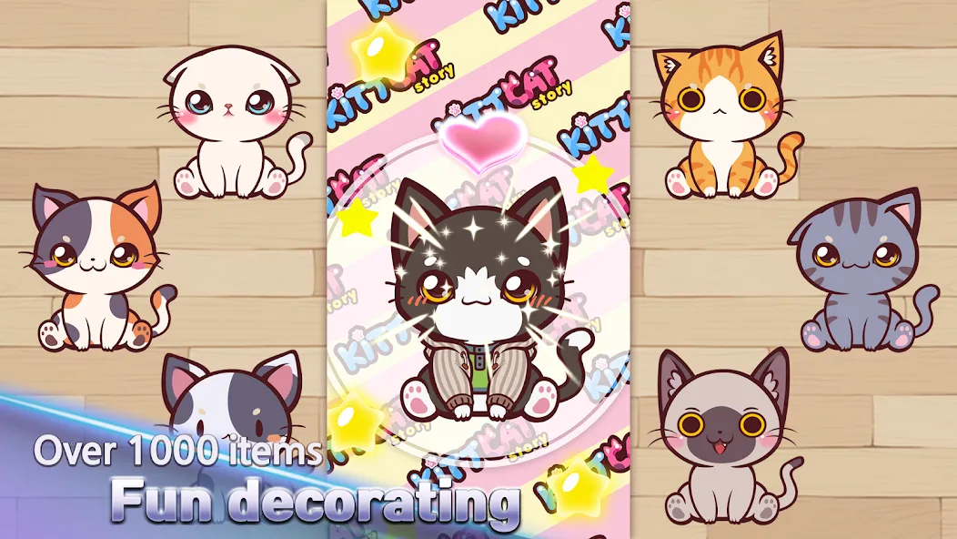 KittCat Story : Cat Maker [MOD: безлимитные монеты и все предметы] последняя версия — скриншот 5