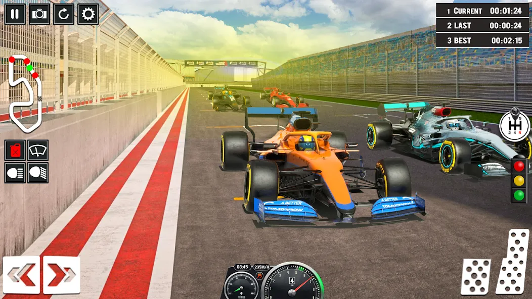 Взломанная Formula Racing Car Racing Game [MOD: без рекламы и много денег] на Андроид — скриншот 1