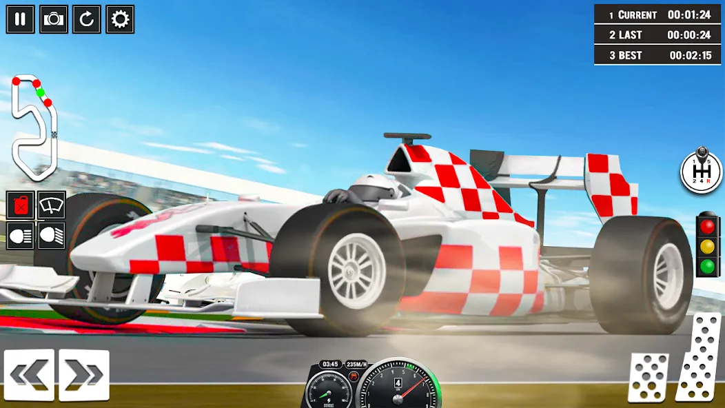 Взломанная Formula Racing Car Racing Game [MOD: без рекламы и много денег] на Андроид — скриншот 4