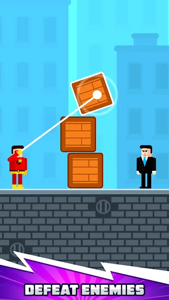The Superhero League [MOD: безлимитные монеты и все герои открыты] на Андроид — скриншот 1