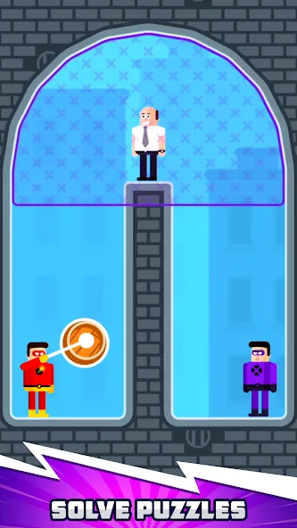 The Superhero League [MOD: безлимитные монеты и все герои открыты] на Андроид — скриншот 2