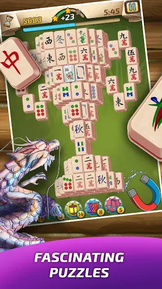Взломанная Mahjong Village [MOD: безлимитные монеты и подсказки] на Андроид — скриншот 1