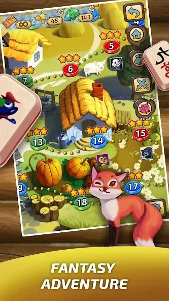 Взломанная Mahjong Village [MOD: безлимитные монеты и подсказки] на Андроид — скриншот 2