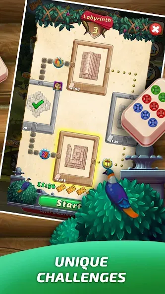 Взломанная Mahjong Village [MOD: безлимитные монеты и подсказки] на Андроид — скриншот 3