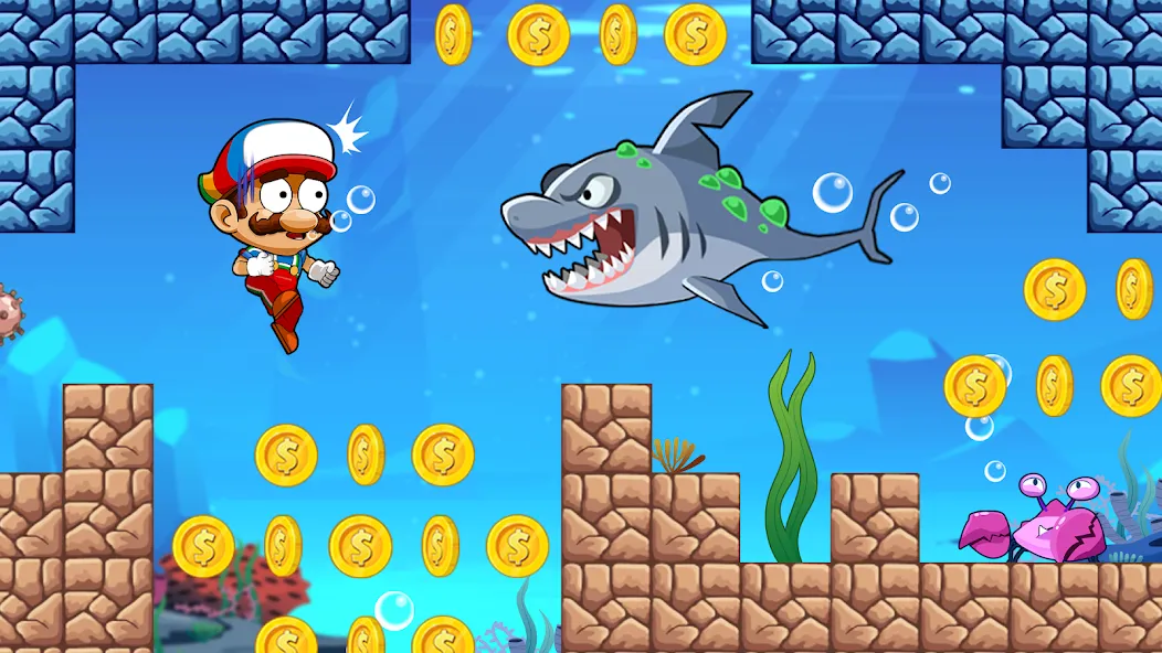 Скачать Super Bean Bros: Running Games [MOD: безлимитные монеты и все уровни] — скриншот 2