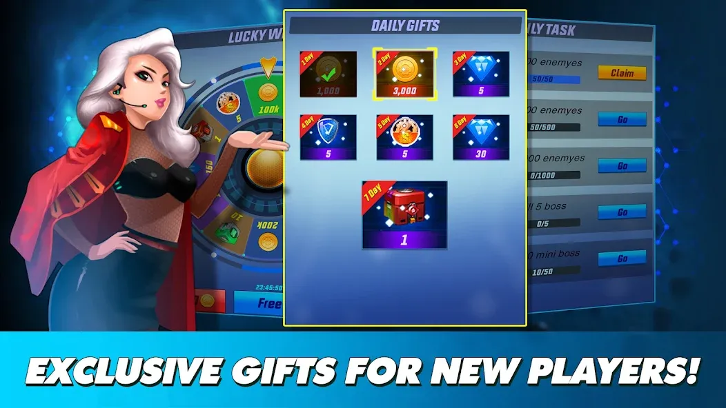 Thunder Fighter Superhero [MOD: безлимитные деньги и мощное оружие] (Бесплатно / APK) — скриншот 4