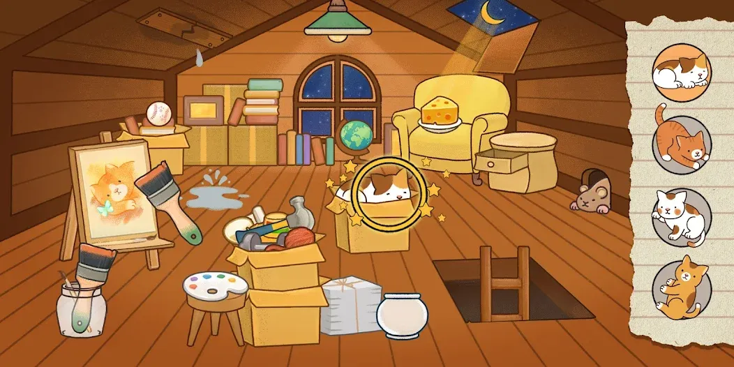 Find Hidden Cats—Detective Mio [MOD: все коты легко находятся] последняя версия — скриншот 1
