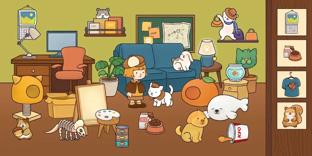 Find Hidden Cats—Detective Mio [MOD: все коты легко находятся] последняя версия — скриншот 5