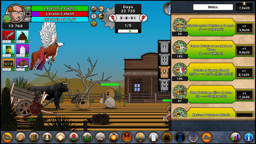 Farmer Against Potatoes Idle [MOD: безлимитные деньги и ресурсы] последняя версия — скриншот 2