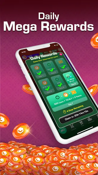 Скачать Carrom Blitz: Win Rewards [MOD: безлимитные награды и монеты] на телефон — скриншот 4